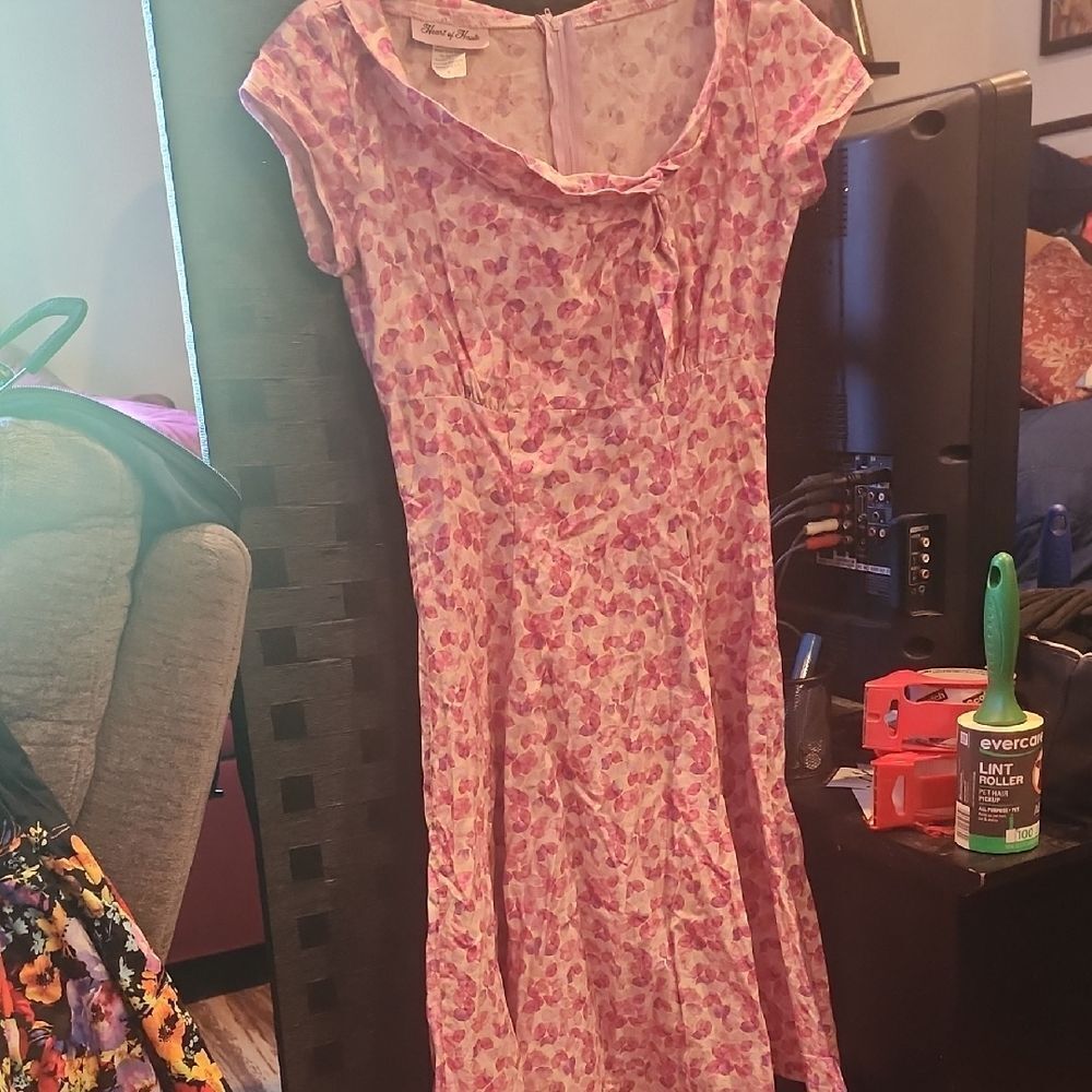 Heart Of Haute Floral Pink Dress Size S